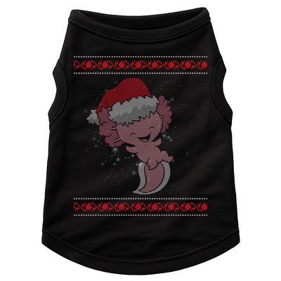 Axolotl Ugly Christmas Sweater Design Doggie Tank