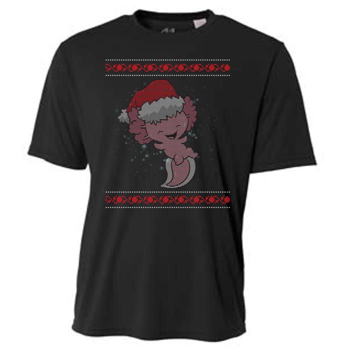 Axolotl Ugly Christmas Sweater Design Cooling Performance Crew T-Shirt