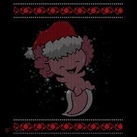 Axolotl Ugly Christmas Sweater Design T-Shirt