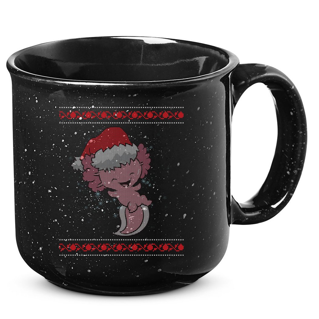 Axolotl Ugly Christmas Sweater Design 15oz Campfire Ceramic Mug