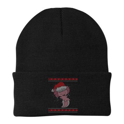 Axolotl Ugly Christmas Sweater Design Beanie