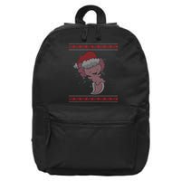 Axolotl Ugly Christmas Sweater Design 16 in Basic Backpack