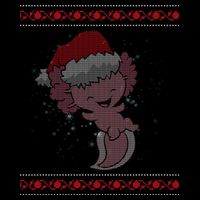 Axolotl Ugly Christmas Sweater Design 16 in Basic Backpack