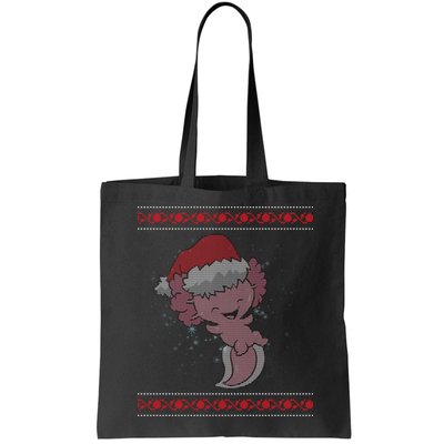 Axolotl Ugly Christmas Sweater Design Bag