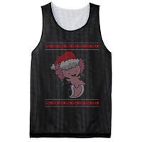 Axolotl Ugly Christmas Sweater Design Mesh Reversible Basketball Jersey Tank