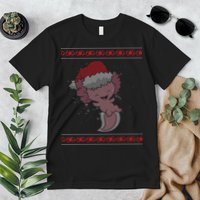 Axolotl Ugly Christmas Sweater Design Premium T-Shirt