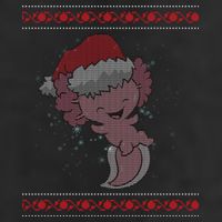 Axolotl Ugly Christmas Sweater Design 25L Jumbo Tote