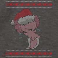 Axolotl Ugly Christmas Sweater Design Vector Backpack