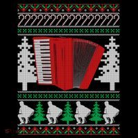 Accordion Ugly Christmas Wool Snapback Cap