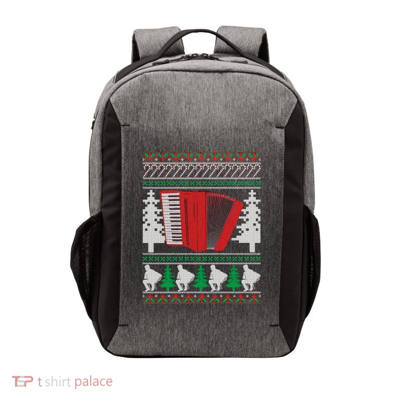 Accordion Ugly Christmas Vector Backpack