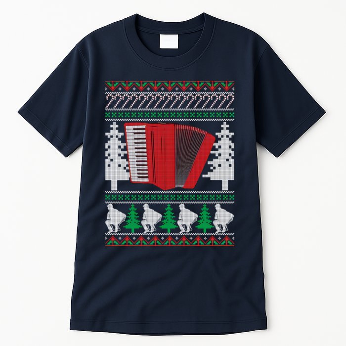 Accordion Ugly Christmas Tall T-Shirt