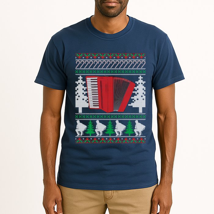 Accordion Ugly Christmas Tall T-Shirt