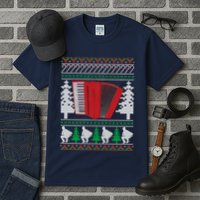 Accordion Ugly Christmas Tall T-Shirt