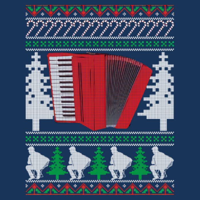 Accordion Ugly Christmas Tall T-Shirt