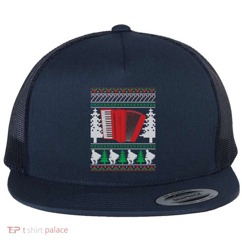 Accordion Ugly Christmas Flatbill Hat
