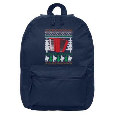 Accordion Ugly Christmas 16 in Basic Backpack