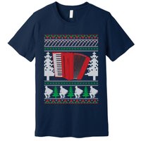 Accordion Ugly Christmas Premium T-Shirt