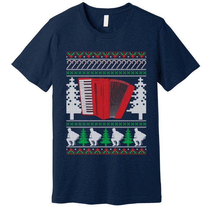 Accordion Ugly Christmas Premium T-Shirt