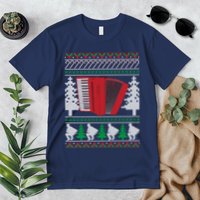 Accordion Ugly Christmas Premium T-Shirt