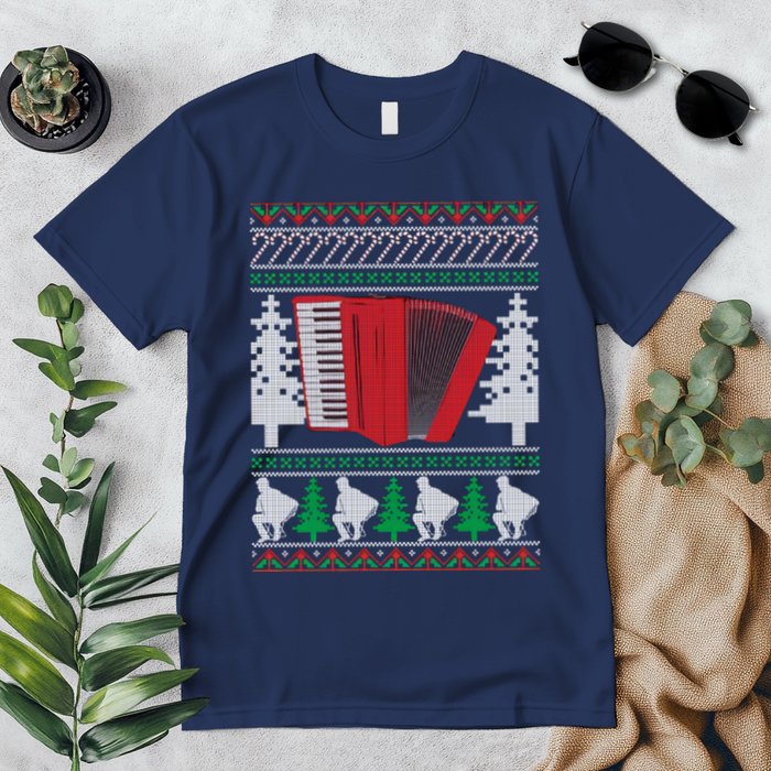 Accordion Ugly Christmas Premium T-Shirt