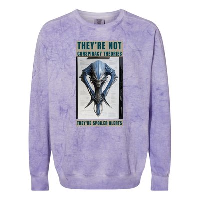 Alien Ufo Conspiracy Theory Disclosure Colorblast Crewneck Sweatshirt