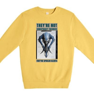 Alien Ufo Conspiracy Theory Disclosure Premium Crewneck Sweatshirt