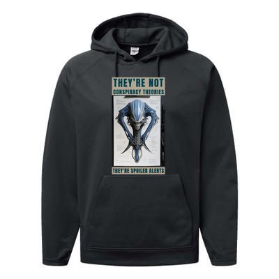 Alien Ufo Conspiracy Theory Disclosure Performance Fleece Hoodie