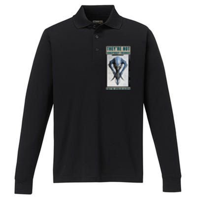 Alien Ufo Conspiracy Theory Disclosure Performance Long Sleeve Polo