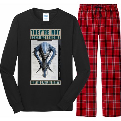 Alien Ufo Conspiracy Theory Disclosure Long Sleeve Pajama Set