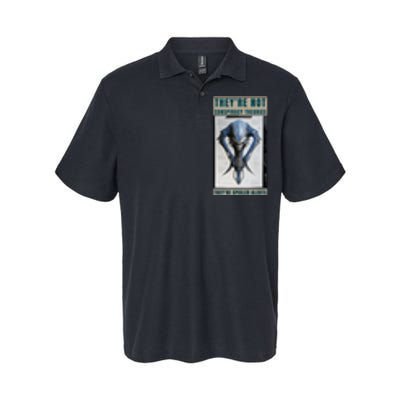 Alien Ufo Conspiracy Theory Disclosure Softstyle Adult Sport Polo