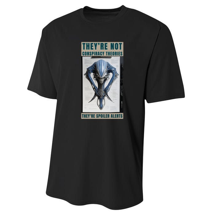 Alien Ufo Conspiracy Theory Disclosure Performance Sprint T-Shirt