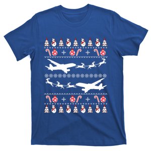 Airplanes Ugly Christmas Funny Gift Xmas Costume T-Shirt