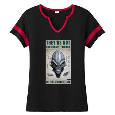 Alien Ufo Conspiracy Theory Disclosure Ladies Halftime Notch Neck Tee