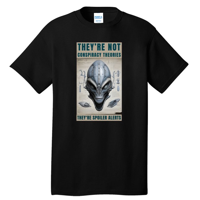 Alien Ufo Conspiracy Theory Disclosure Tall T-Shirt