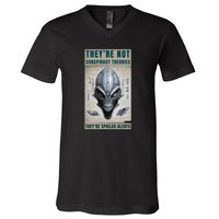 Alien Ufo Conspiracy Theory Disclosure V-Neck T-Shirt