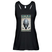 Alien Ufo Conspiracy Theory Disclosure Ladies Essential Flowy Tank