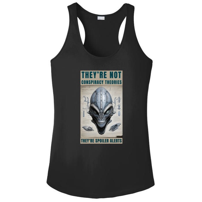 Alien Ufo Conspiracy Theory Disclosure Ladies PosiCharge Competitor Racerback Tank