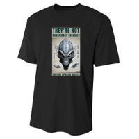 Alien Ufo Conspiracy Theory Disclosure Performance Sprint T-Shirt