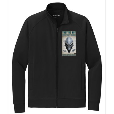 Alien Ufo Conspiracy Theory Disclosure Stretch Full-Zip Cadet Jacket