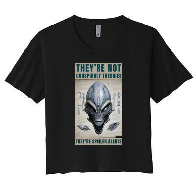 Alien Ufo Conspiracy Theory Disclosure Women's Crop Top Tee