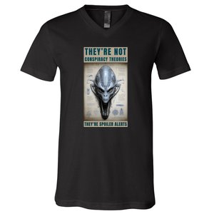 Alien Ufo Conspiracy Theory Disclosure V-Neck T-Shirt