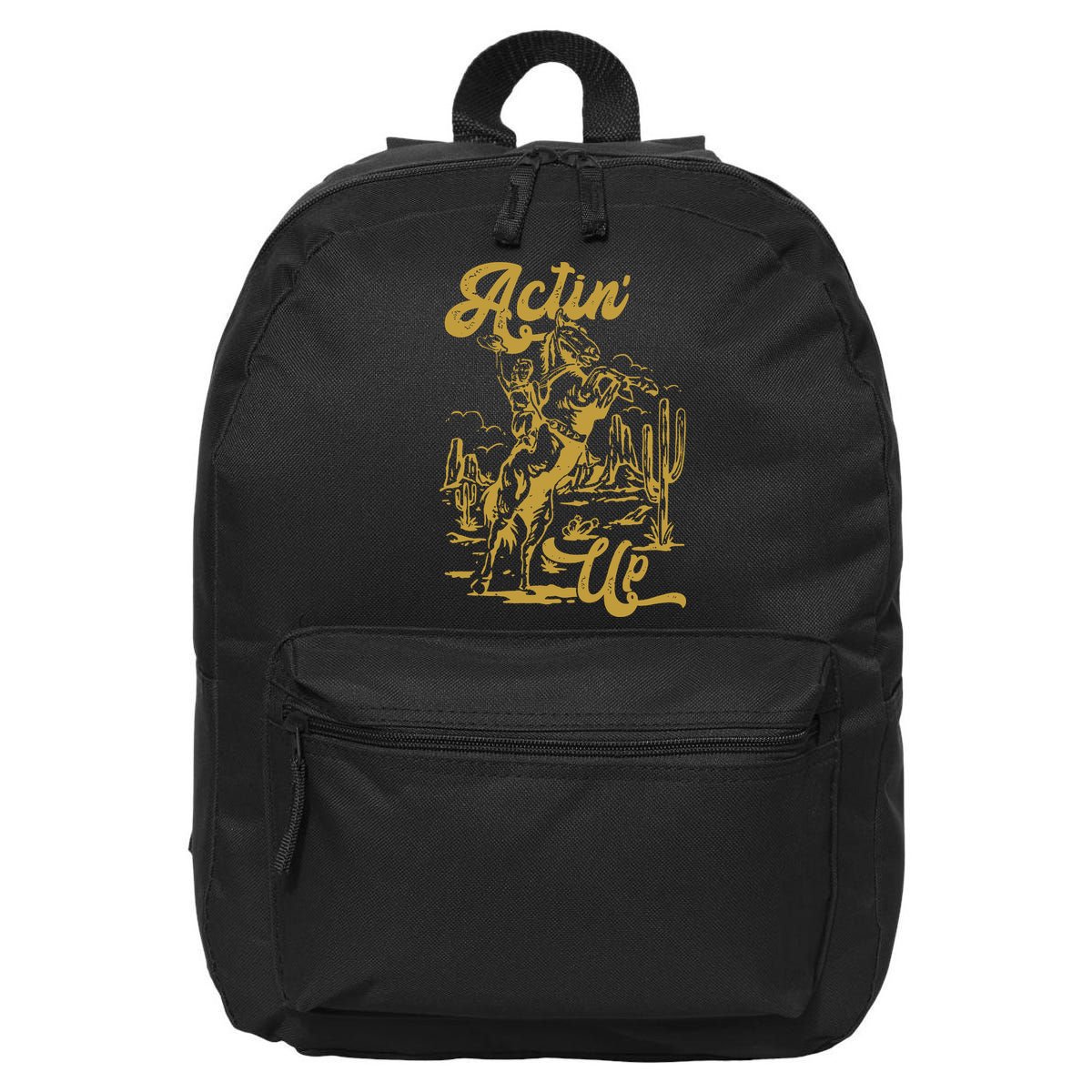 Actin Up Cowgirl Western Wild West Country Girl 16 in Basic Backpack