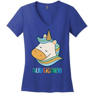 Aunticorn Unicorn Cute Aunt From Niece Cool Gift Women's V-Neck T-Shirt