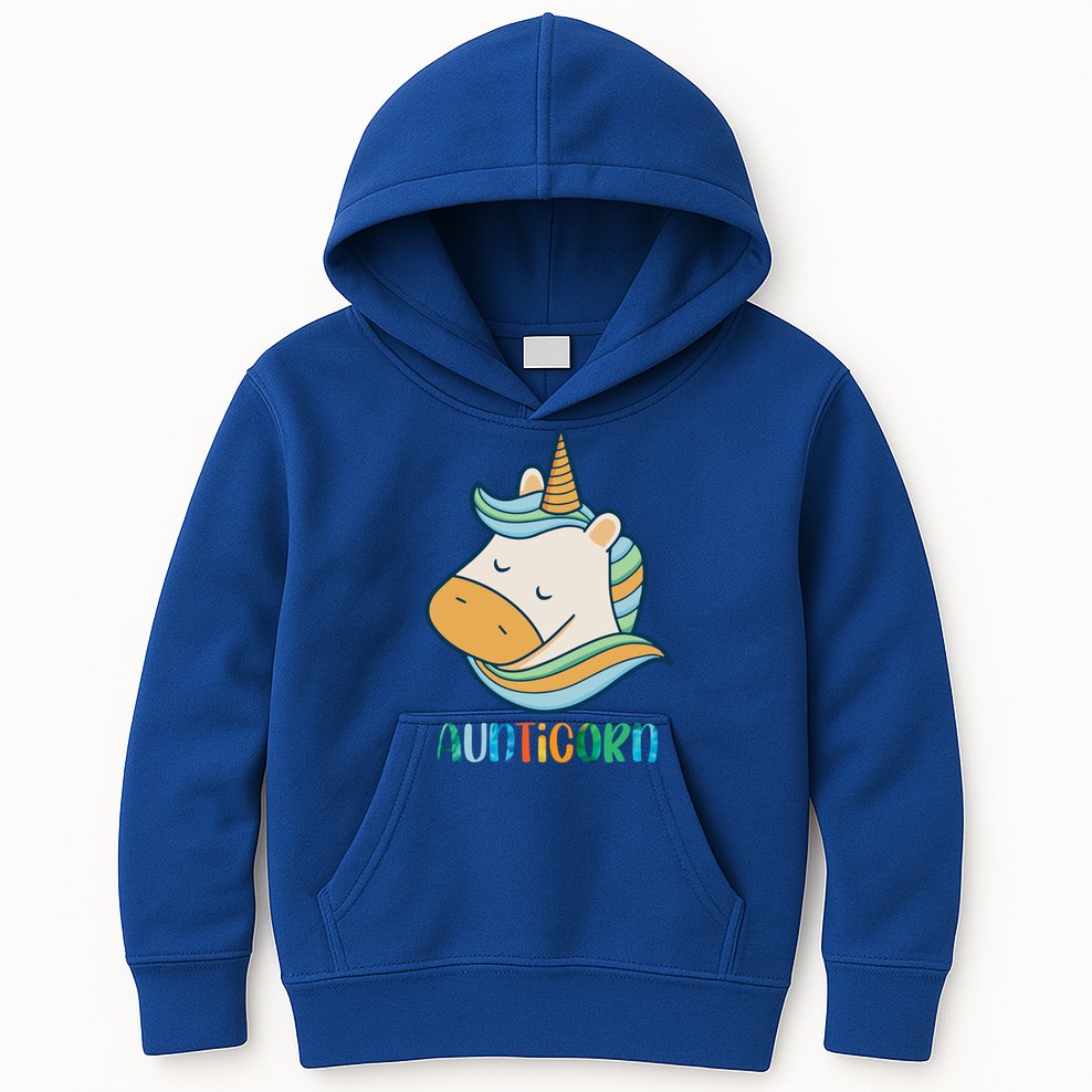Aunticorn Unicorn Cute Aunt From Niece Cool Gift Kids Hoodie