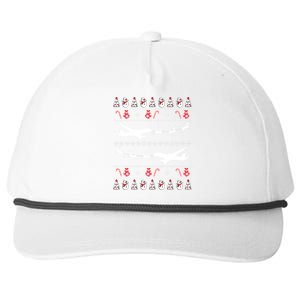 Airplanes Ugly Christmas Funny Gift Xmas Costume Snapback Five-Panel Rope Hat