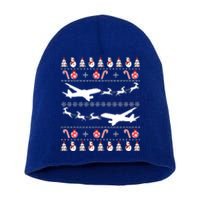 Airplanes Ugly Christmas Funny Gift Xmas Costume Short Acrylic Beanie