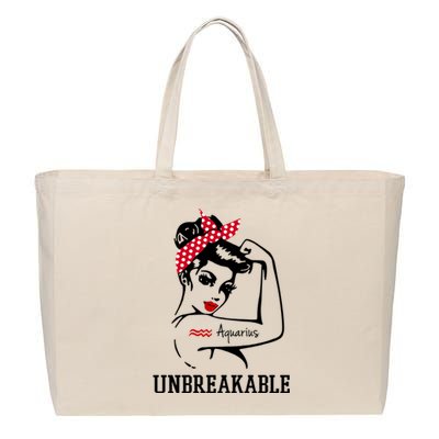 Aquarius Unbreakable Cute Gift Perfect Strong Gift Meaningful Gift Cotton Canvas Jumbo Tote