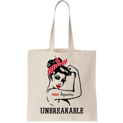 Aquarius Unbreakable Cute Gift Perfect Strong Gift Meaningful Gift Tote Bag