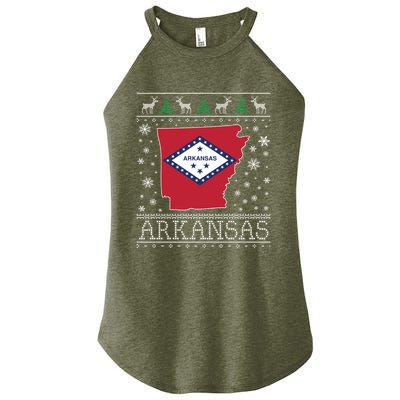 Arkansas Ugly Christmas Sweater CM Women's Perfect Tri Rocker Tank