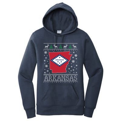 Arkansas Ugly Christmas Sweater CM Women's Pullover Hoodie